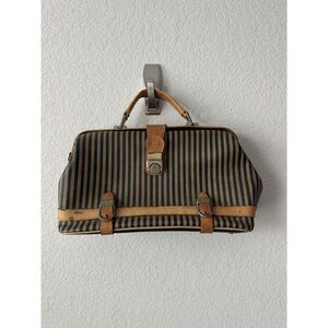 Fendi Vintage Leather Trim Doctor's Bag